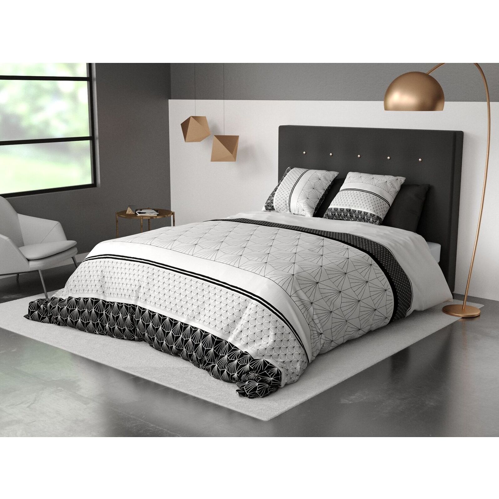 Parure Housse De Couette 3pcs 100% coton 57fils Casta