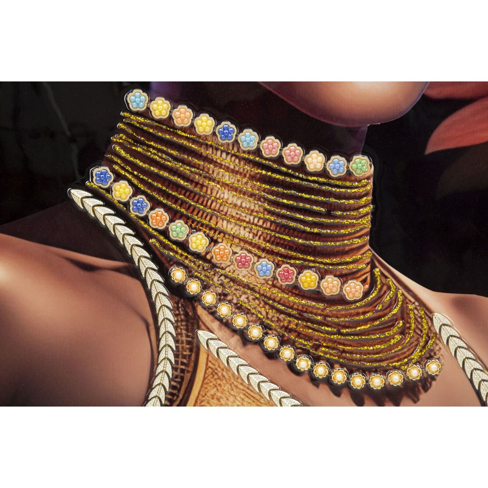 DIPINTO SU TELA C/CORNICE ZENA -A- CM 72X4,5X102