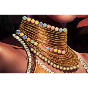 DIPINTO SU TELA C/CORNICE ZENA -A- CM 72X4,5X102