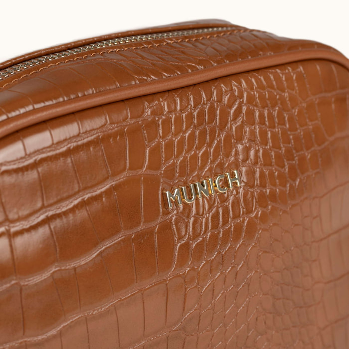BLOCK CROCO FW25 CROSSBODY CAMERA C/BROWN