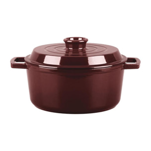 Cocotte en fonte ronde 25cm - "Masseiron Merlot"