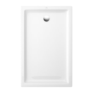 Receveur de douche antidérapant 100 x 80 O.Novo Plus céramique blanc