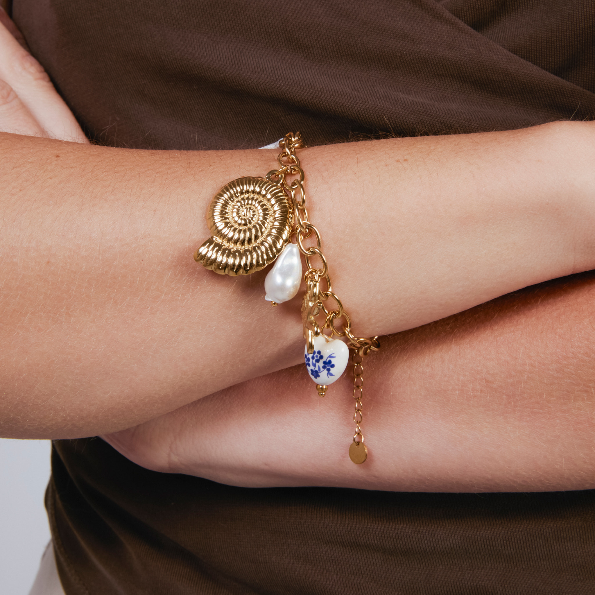Pulsera Ribeleg acabado oro amarillo 18k