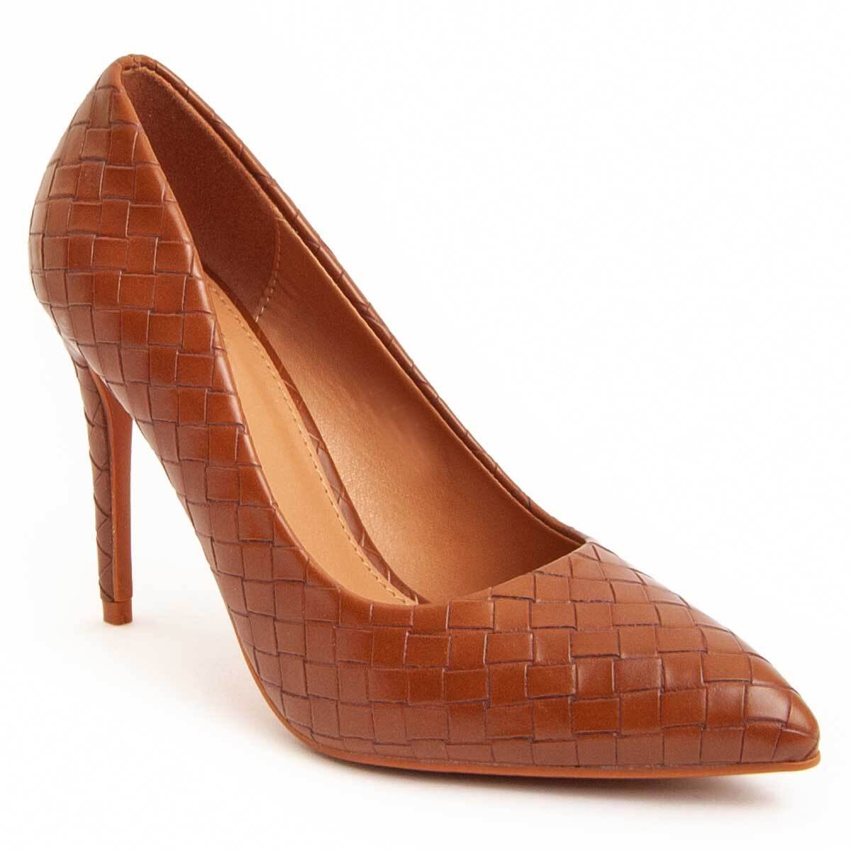 Zapato De Tacón - Marron - Altura: 10 Cm