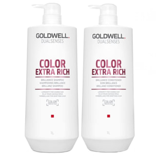 GOLDWELL Kit DS Color Extra Rich Brillance Shampoo 1000ml + Conditioner 1000ml