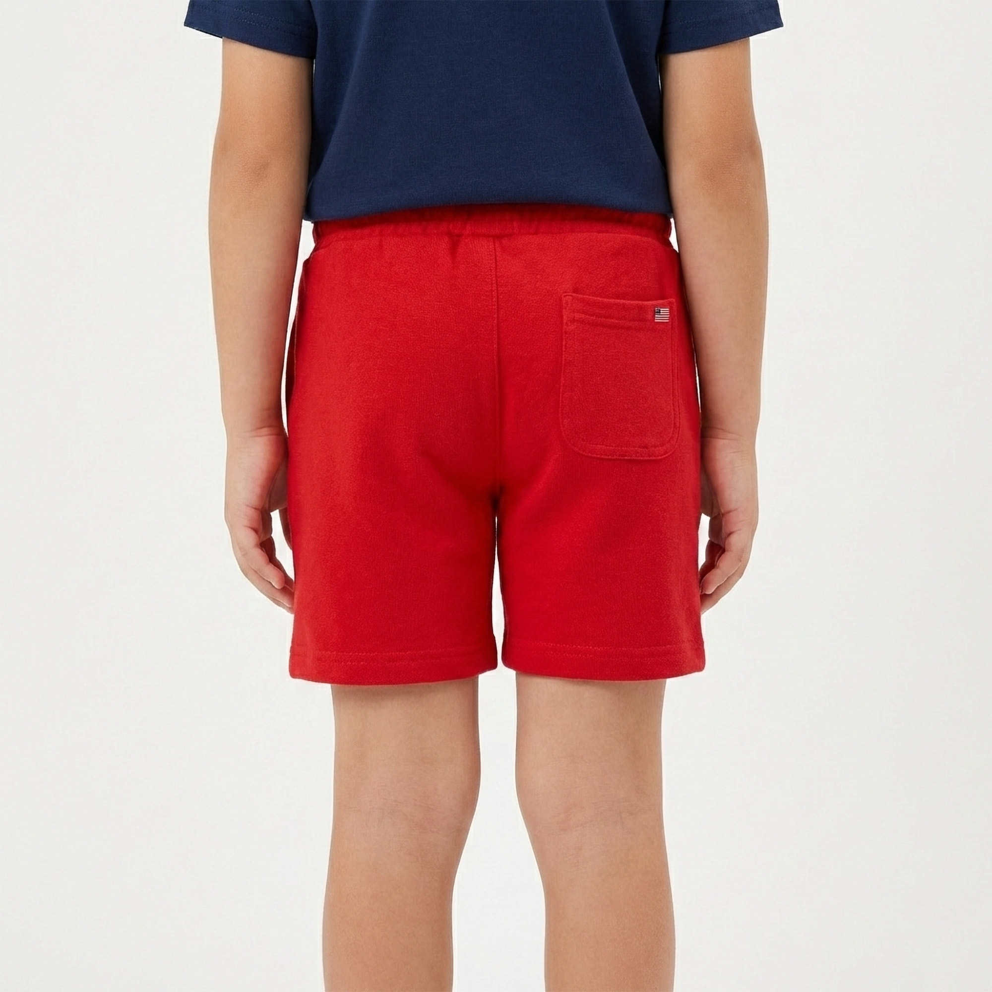 Bermuda felpa con logo stampato french terry