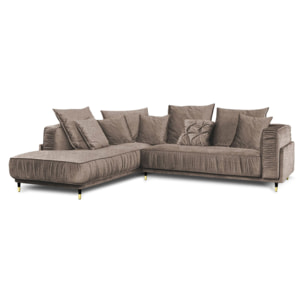 Canapé Tissu Angle gauche Fiorenzo - 4 Places
