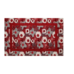 TAPPETO DA CUCINA DIS. ANDY ROSSO MIS. 57X140 CM CON ANTISCIVOLO