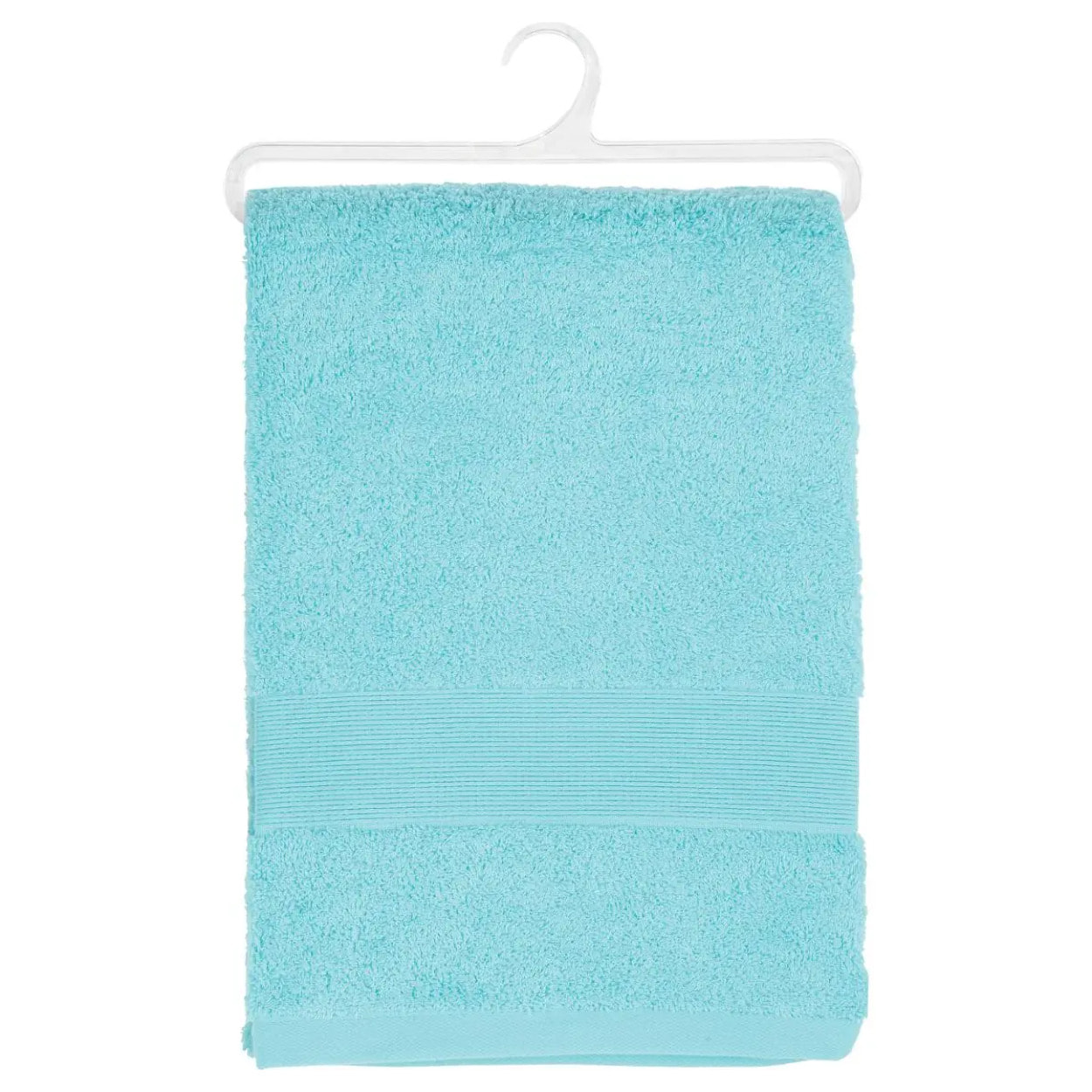 Drap de bain "Essentiel" - coton 450 gr/m² - bleu aqua 100x150 cm