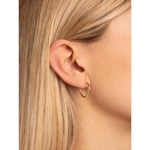 Orecchino Ana S Argento Placcato Oro