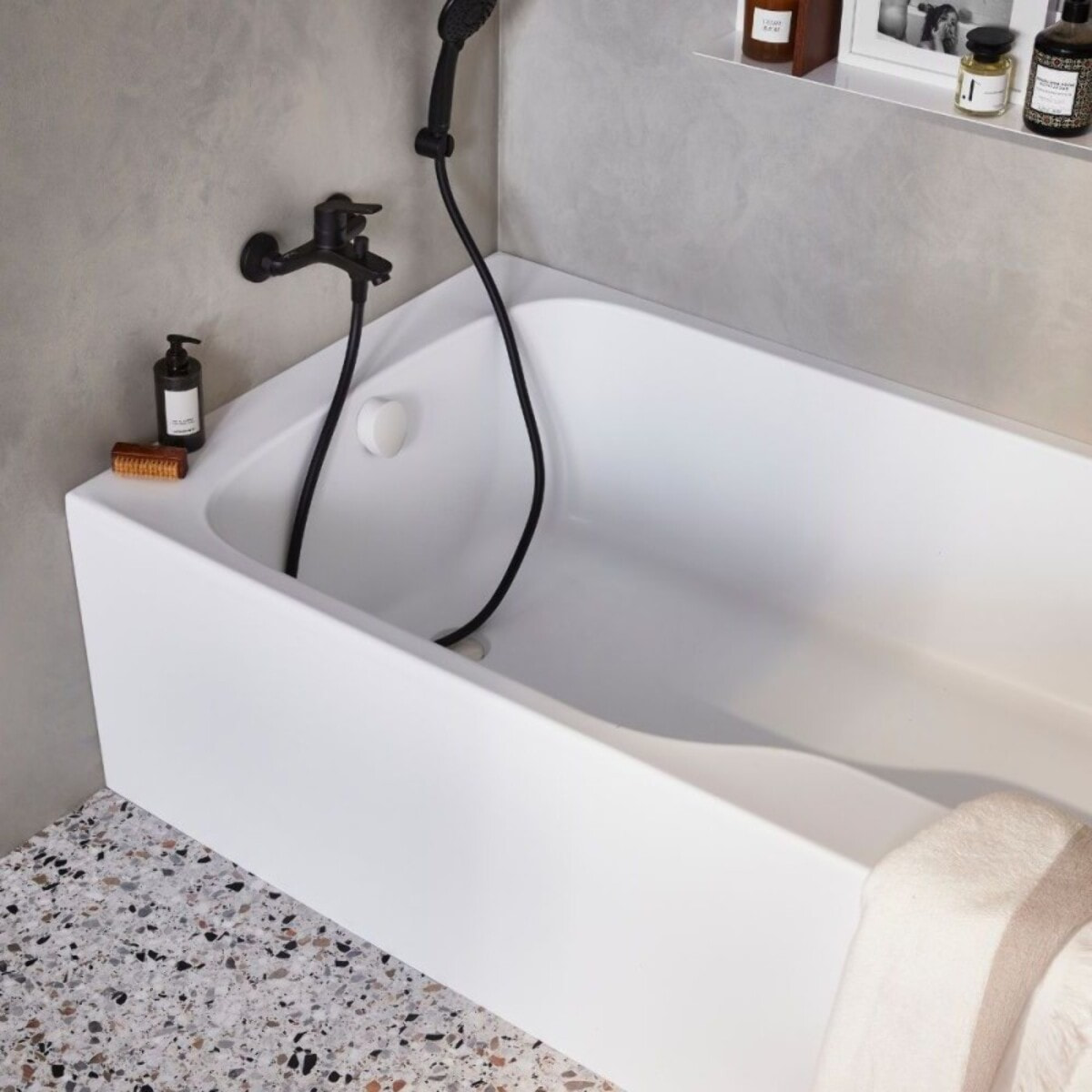 Baignoire bain douche Malice antidérapante + pare bain
