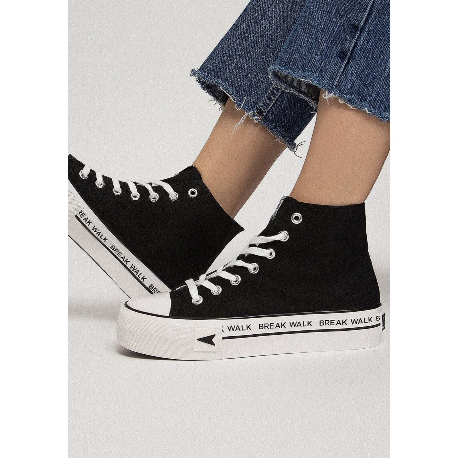 Sneakers Bay High Top Platform Negro