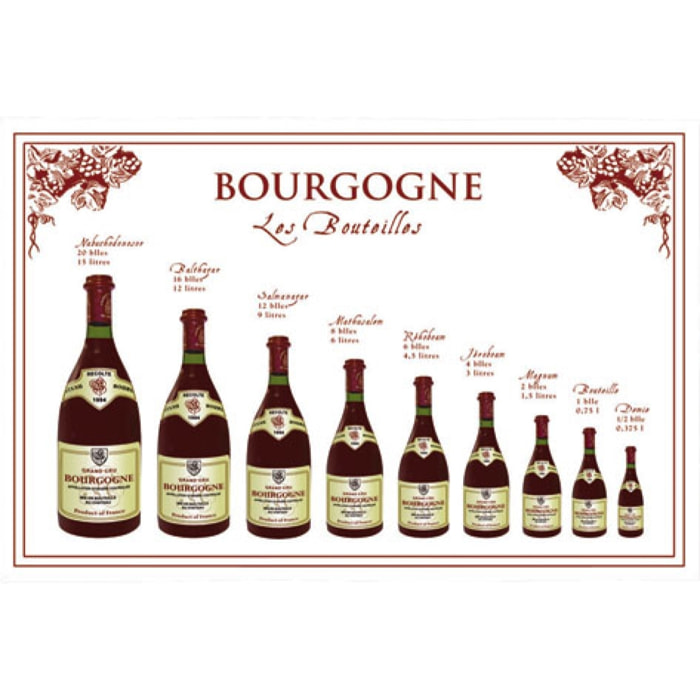 Torchon Bouteille Bourgogne