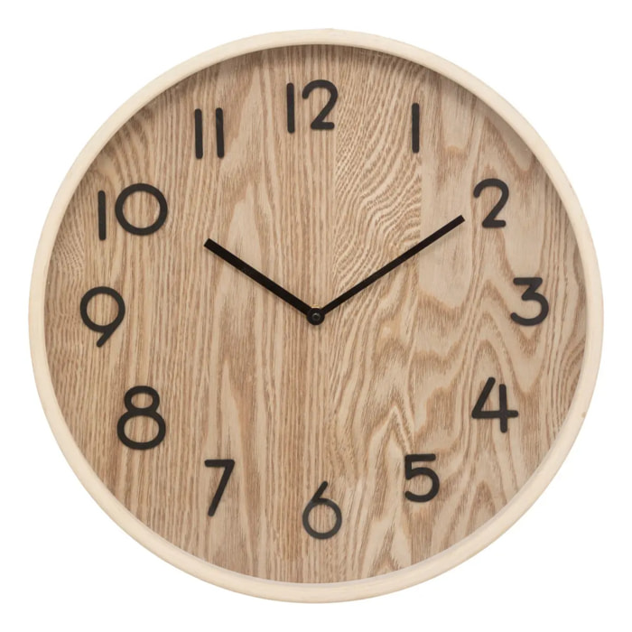 Horloge "Ivana" - bois et verre - D38 cm