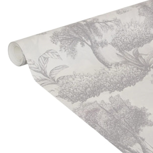 Papier peint intissé pré-encollé Melina 53x1000cm gris