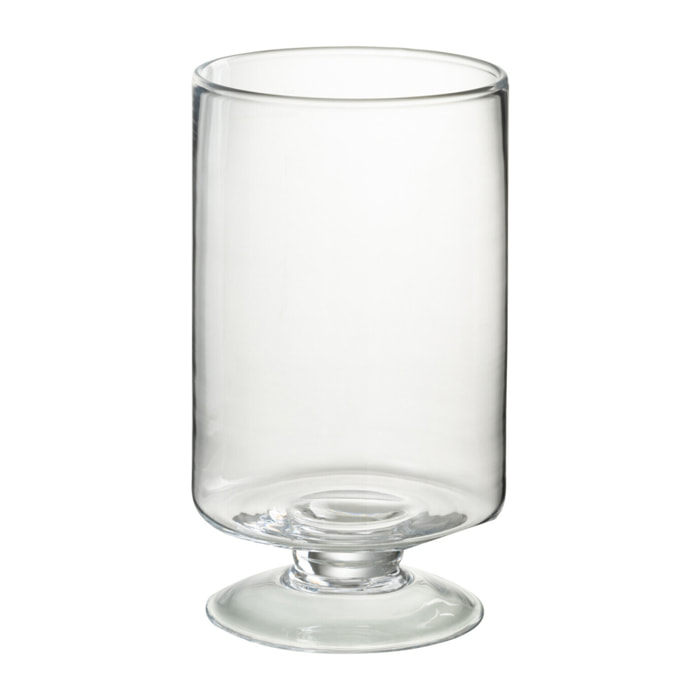 J-Line photophore Sur Pied Rond - verre - transparent - small - 2 pcs