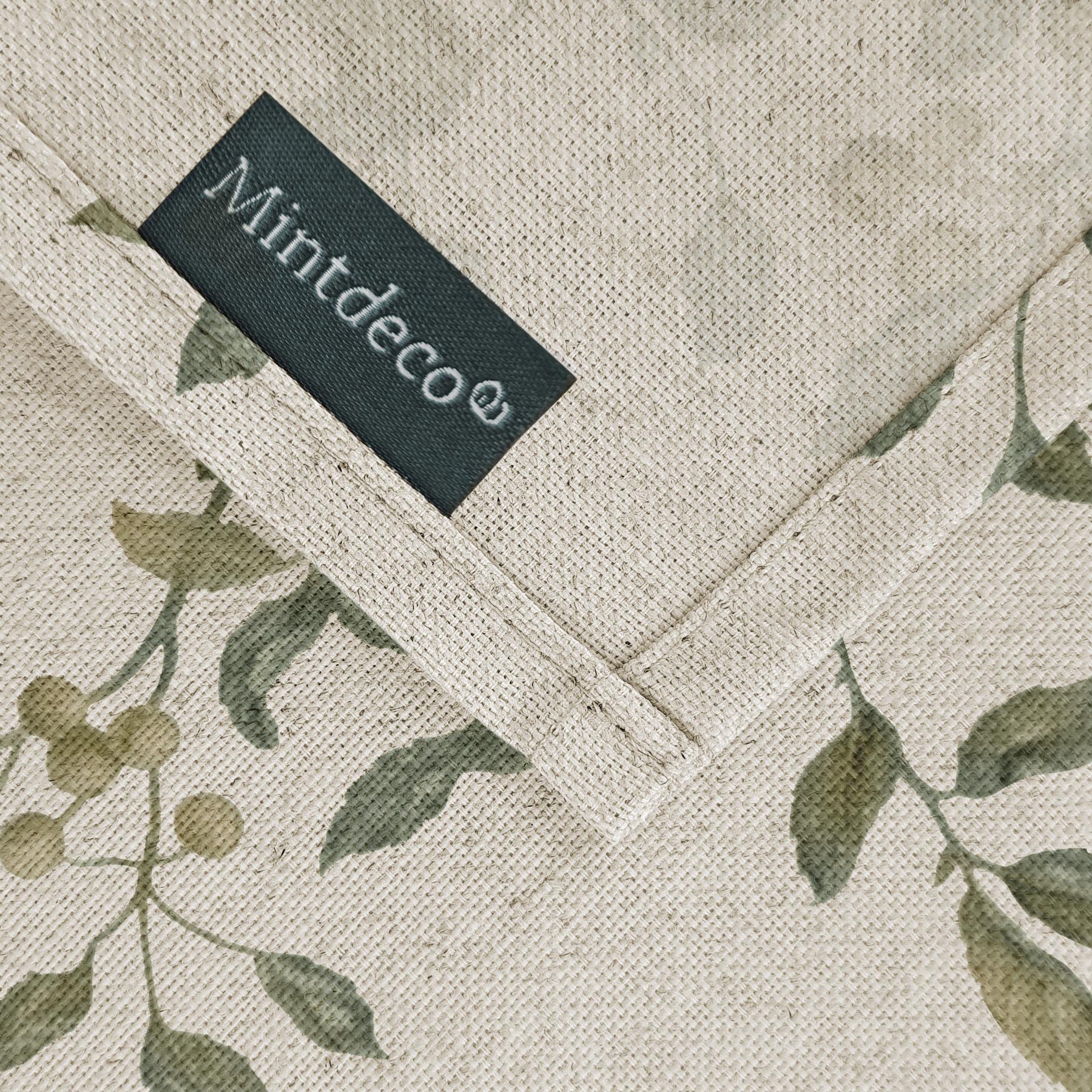 Nappe imprimée anti-tâches ZARZA VERT