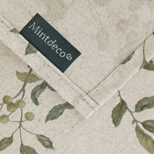 Nappe imprimée anti-tâches ZARZA VERT