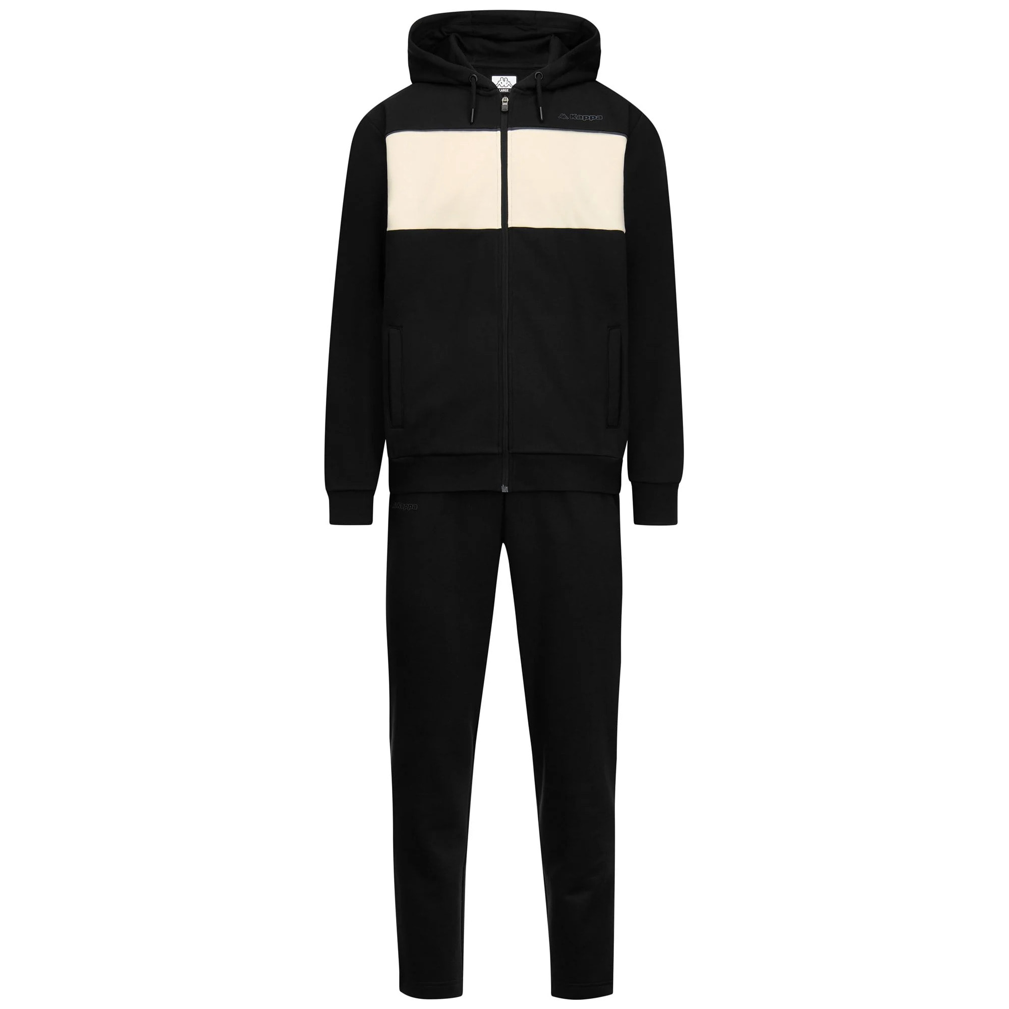 Kappa - Chándales deportivos Hombre Negro - Logo Furi