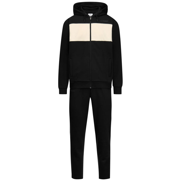 Kappa - Chándales deportivos Hombre Negro - Logo Furi