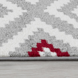 Tapis salon et chambre tissé motif géométrique DILU