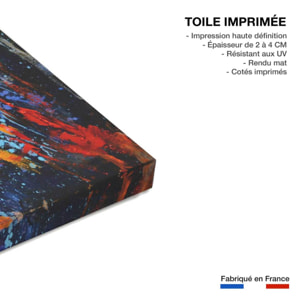 Tableau abstrait reflets d'eaux Toile imprimée