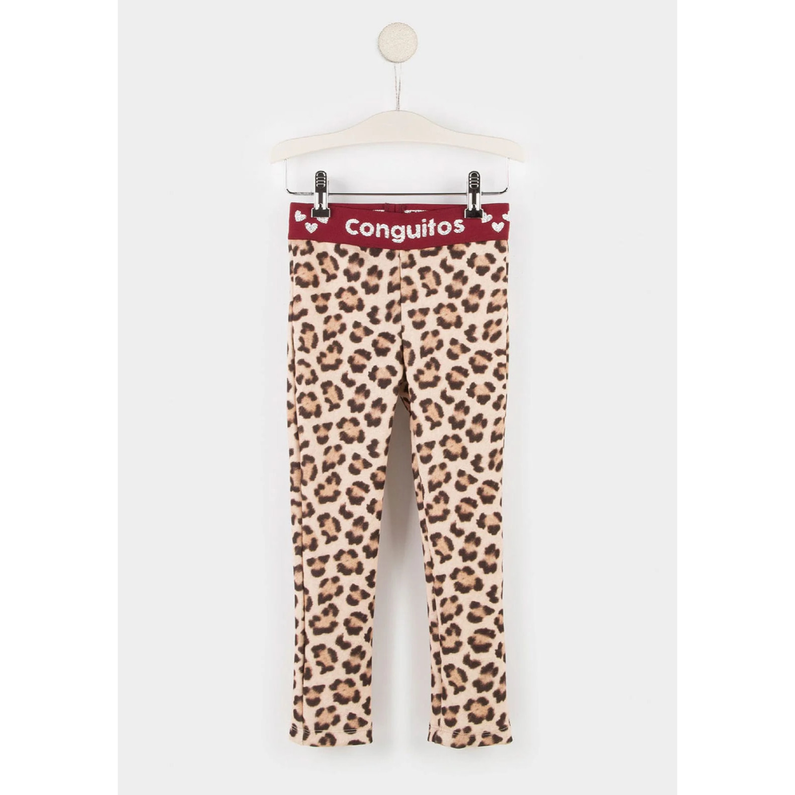 Leggings in neoprene leopardato per ragazze