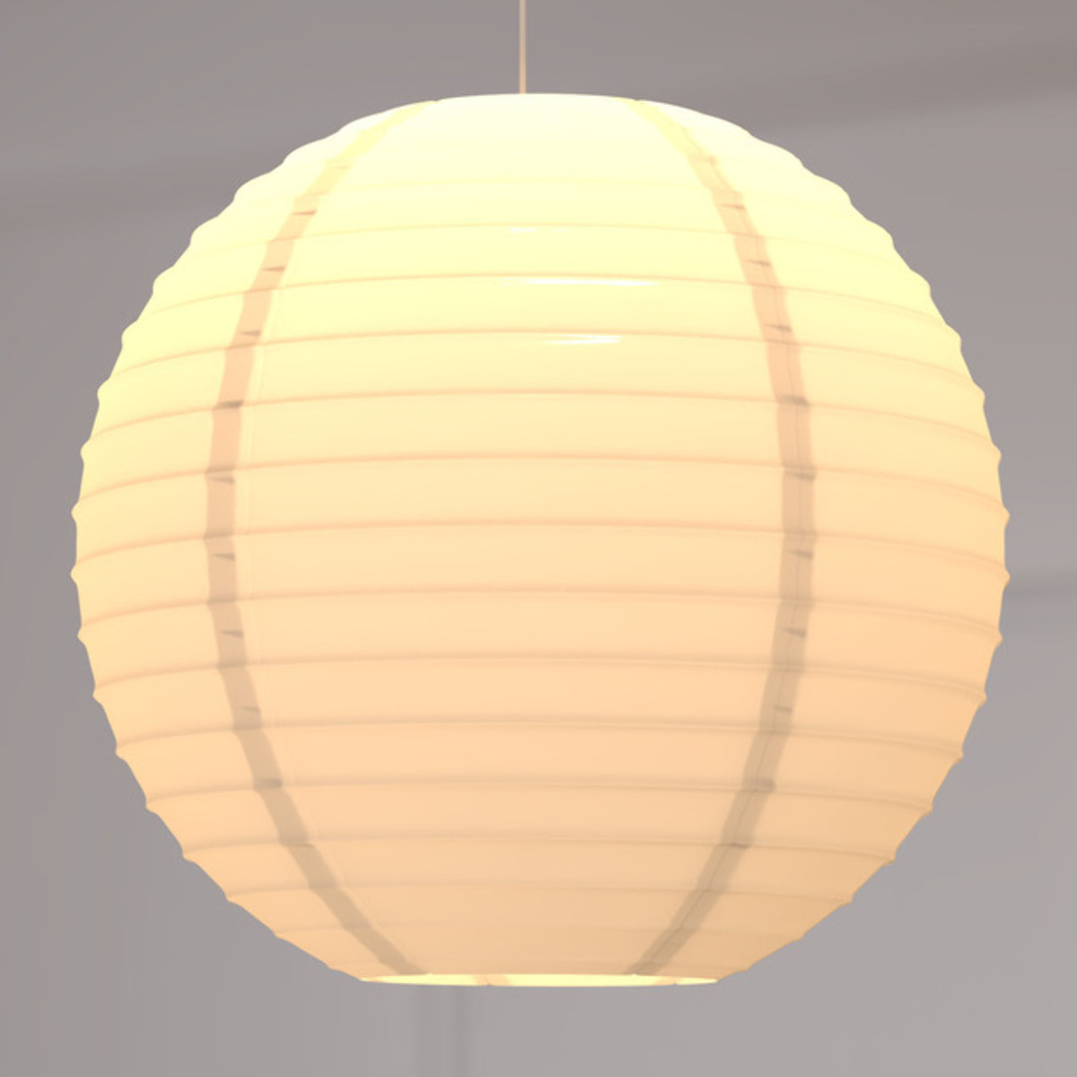 Lanterne boule papier blanc D35cm