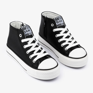 Zapatillas Altas en Negro con Plataforma
