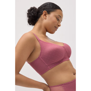 Reggiseno riduttore plumetis rosa coppe C e D