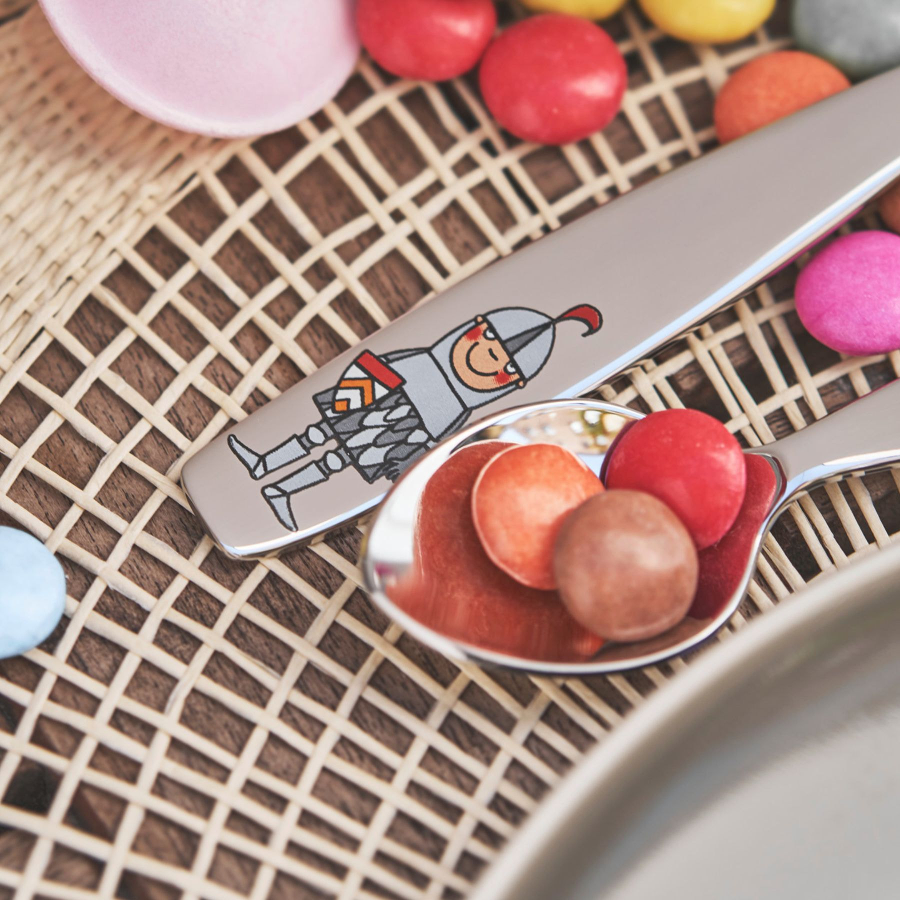 4-pcs, Couverts pour enfants, Argent