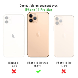 Vitre pour iPhone 11 Pro Max protecteur écran en verre trempé ultra résistant