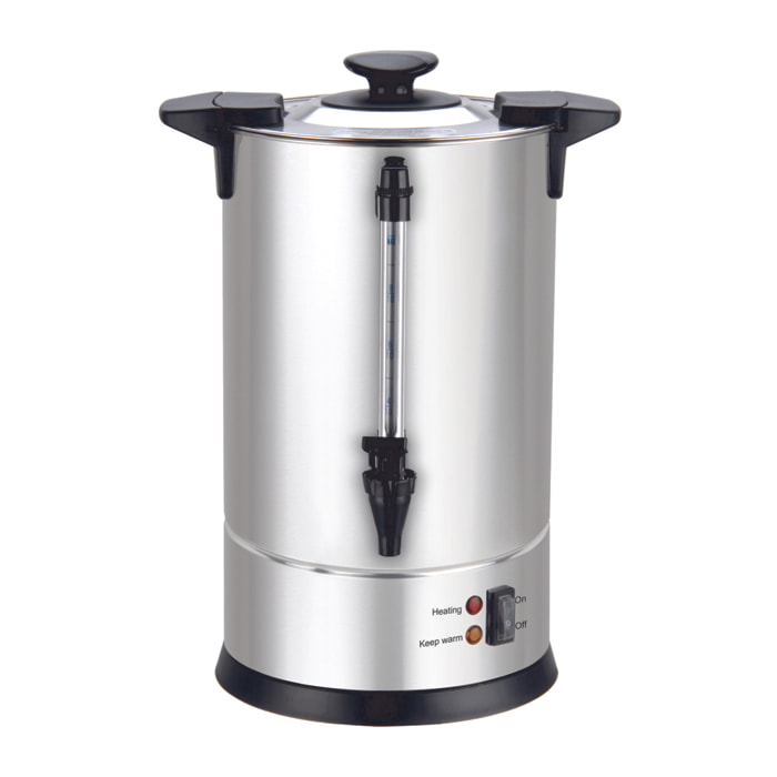 LOUIS TELLIER - Percolateur à café professionnel - Capacité 6,3 L - 50 tasses - INOX - Filtre en inox - Robinet anti-gouttes