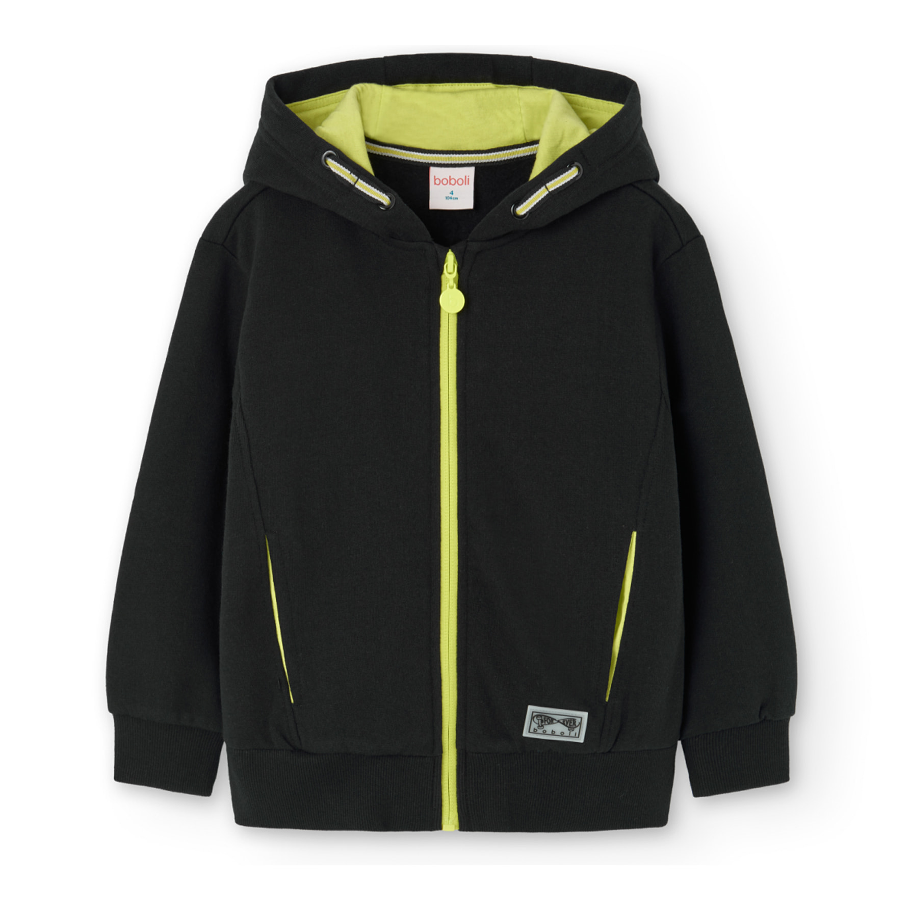 Chaqueta felpa con capucha de niño -BCI