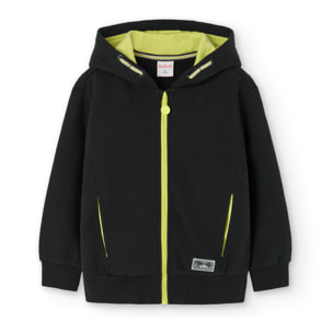 Chaqueta felpa con capucha de niño -BCI