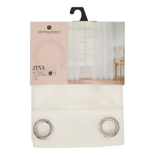 Voilage Zina 140x240cm blanc