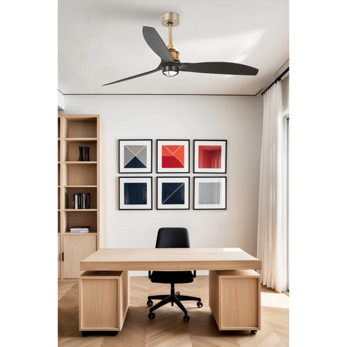 JUST FAN M LED Ventilador oro viejo/negro
