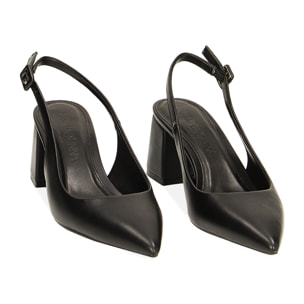 Zapatos de tacón negros de 6 cm