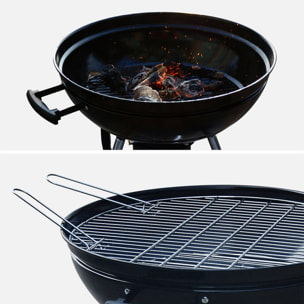 Barbecue charbon de bois Georges + mallette d'ustensiles 18 accessoires
