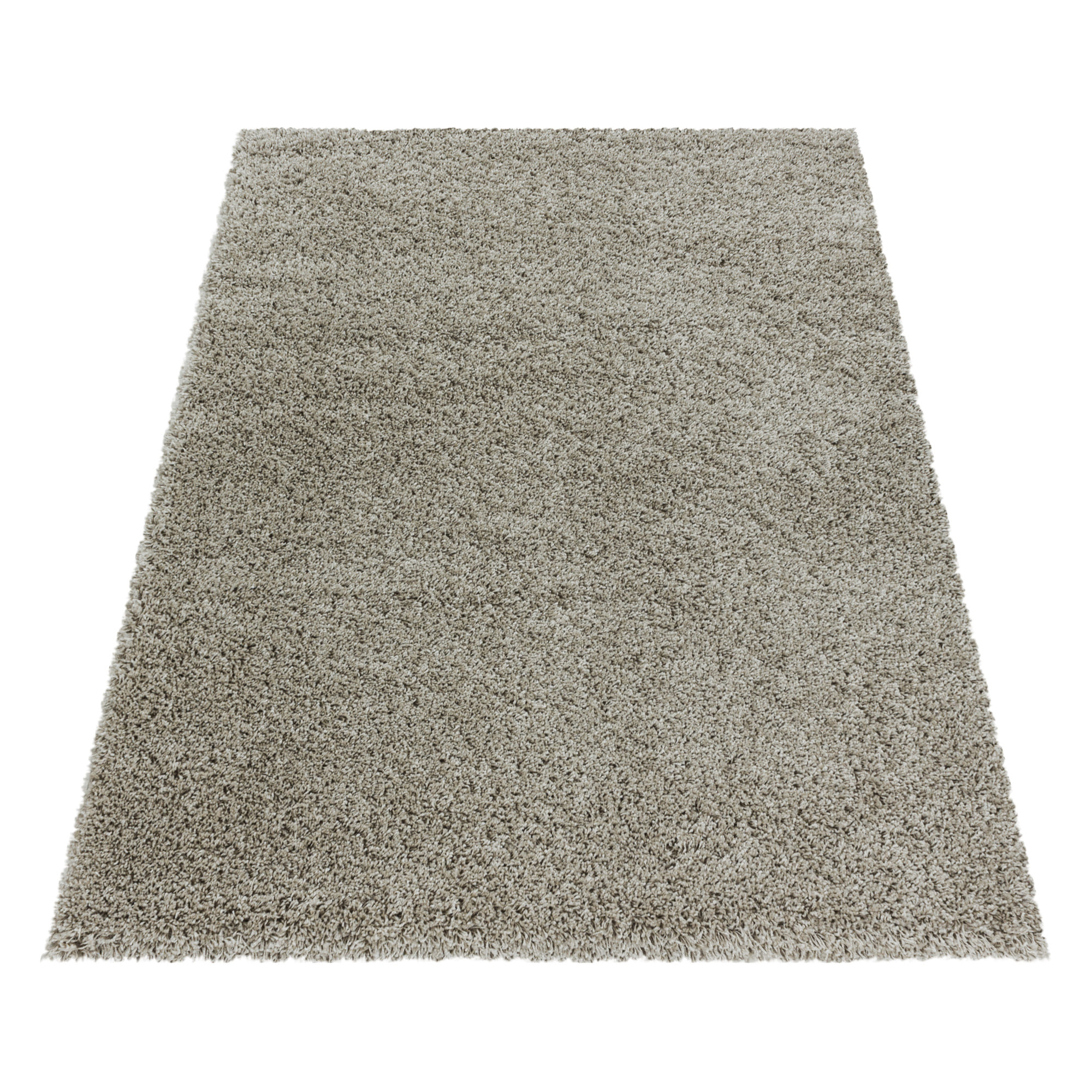 SYDNEY - Tapis shaggy uni à poils longs beige - SYD3000BEI