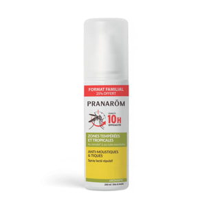 Pranarom - Spray lacté anti-moustiques et tiques - Format familial - Bio - PROMO