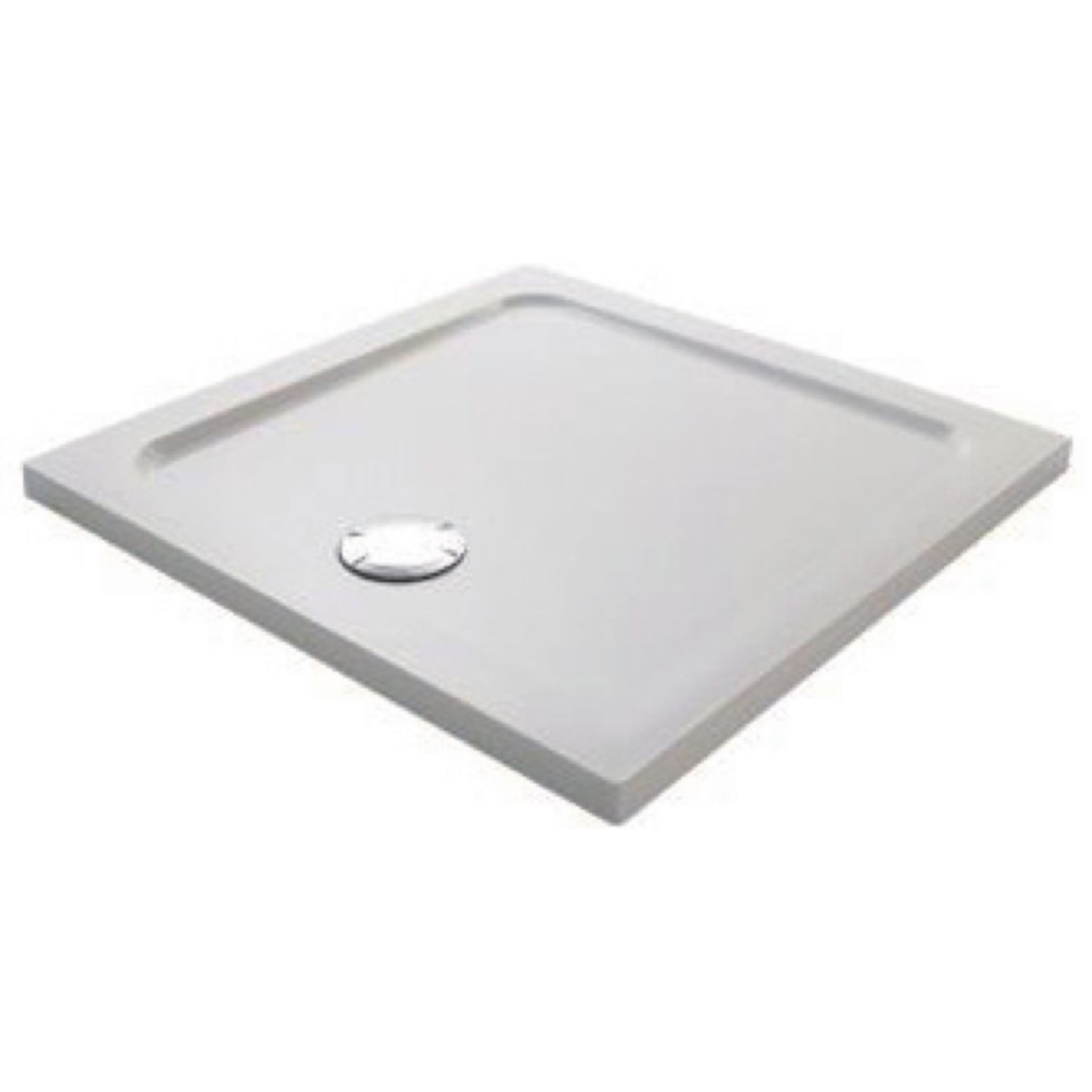 Receveur de douche Flight carré extra plat Douche italienne 90 x 90, blanc