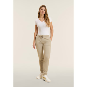 Pantaloni sportivi gamba dritta con coulisse e tasche