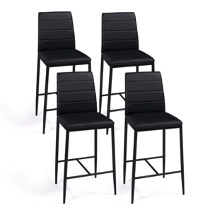 Tabourets de bar Regilux noirs