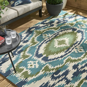 Tapis extérieur tissé kilim rectangle NUITORP