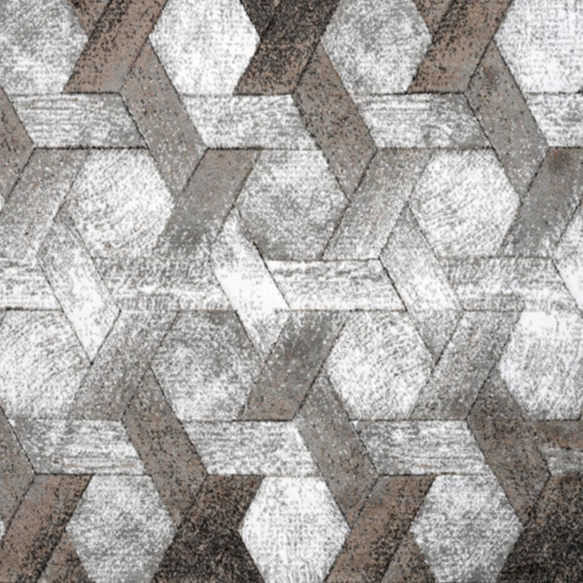 Tapis salon et chambre tissé motif scandinave GILI