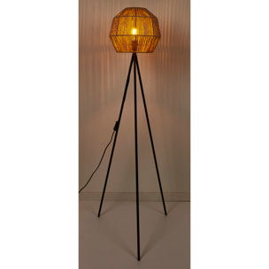 Lampadaire Abat Jour Effet Corde Tressee