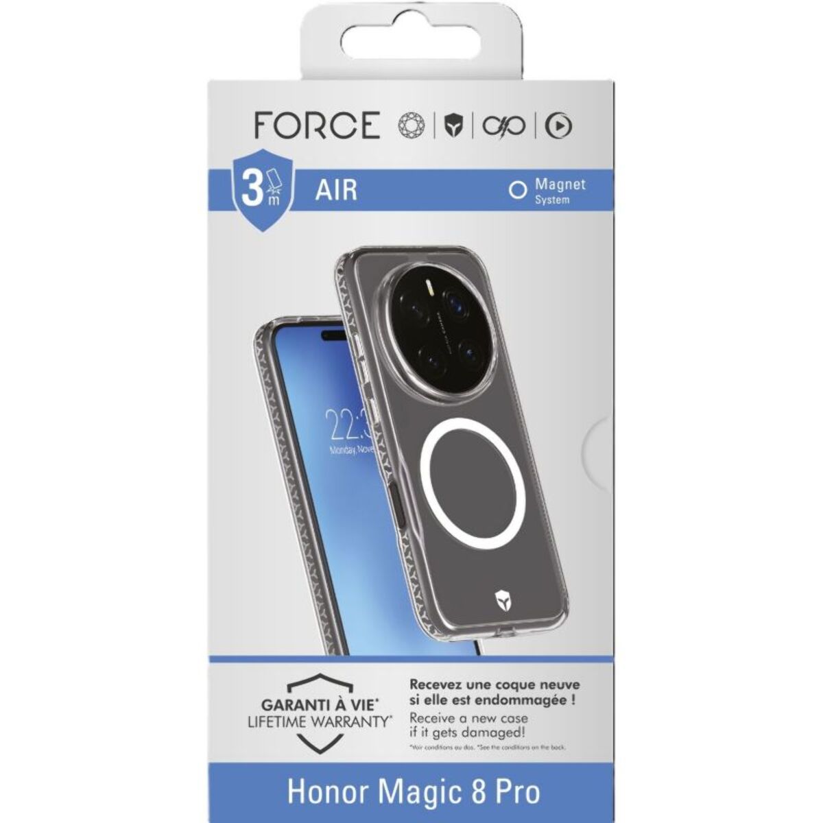 Coque FORCE CASE Honor Magic 8 Pro transparente