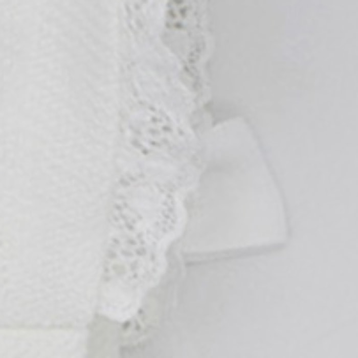 CAPOTA PIQUÉ CRUDO CON LAZO