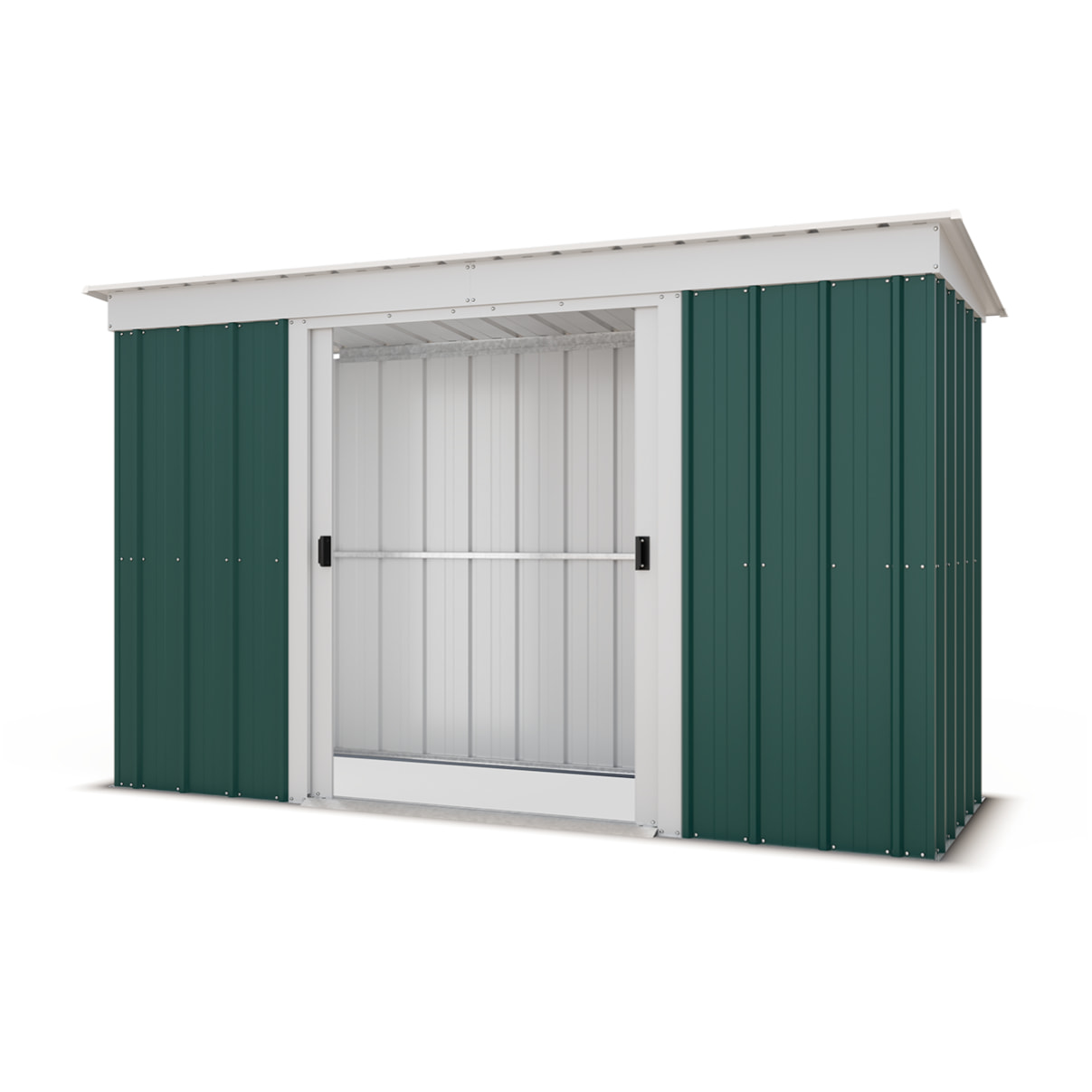 Abri de jardin métal vert Yardmaster 3.55 m² + kit d'ancrage